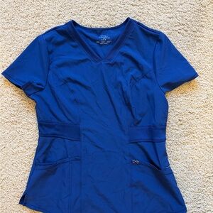 Women's navy scrub top